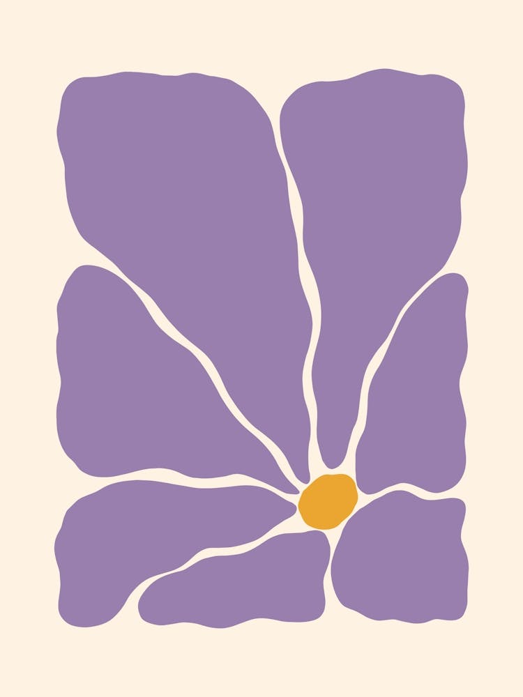 Abstract Flower 02 - Purple
