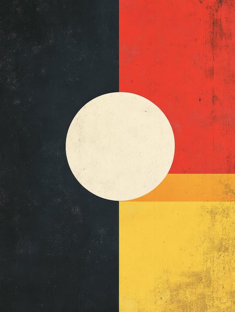 Abstract Black Red Yellow 0021