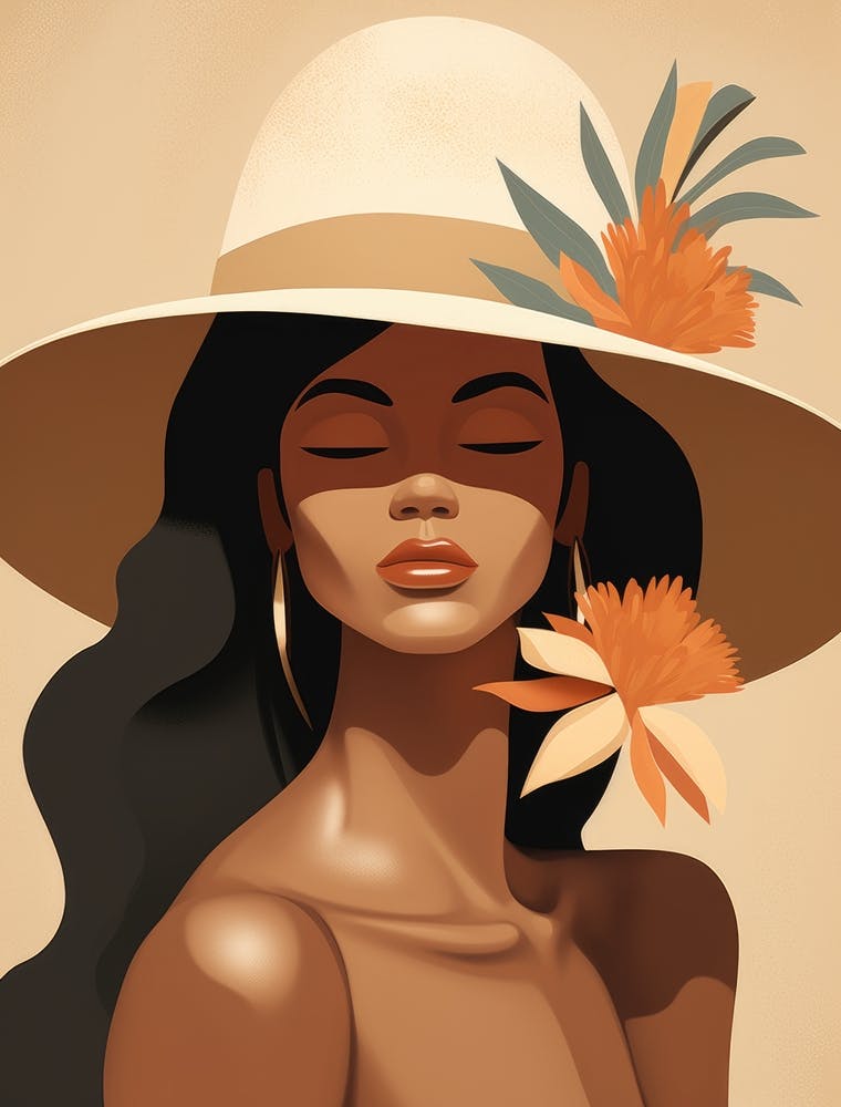 Beautiful Woman In A Hat