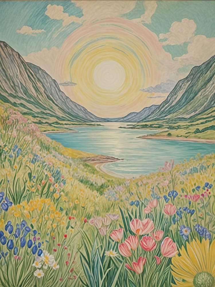 Sunrise Over The Lake