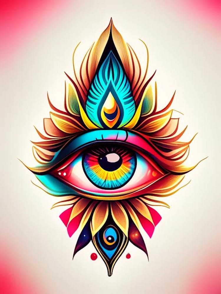 Enlightenment, Symbol, Third Eye Tattoo 2
