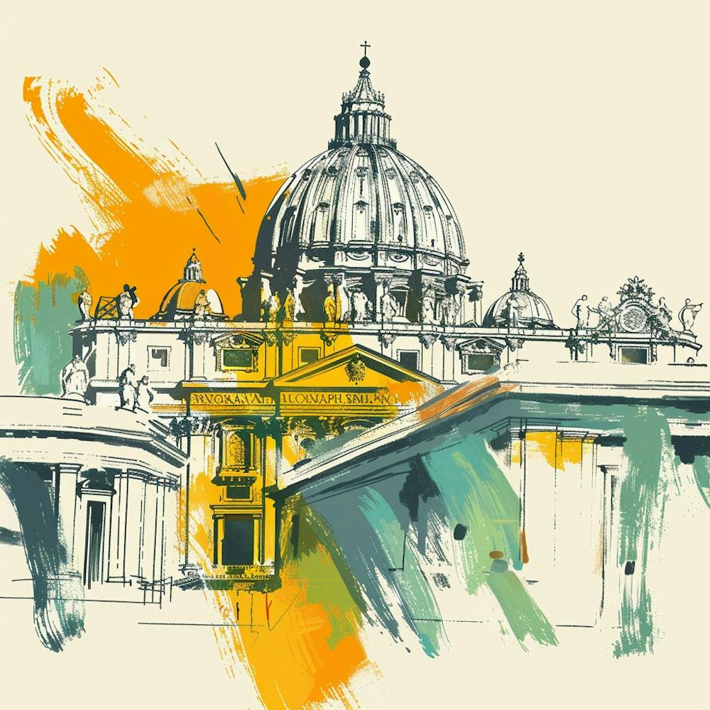 A Vatican City Expressive Strokes Illustration 1720445224 1
