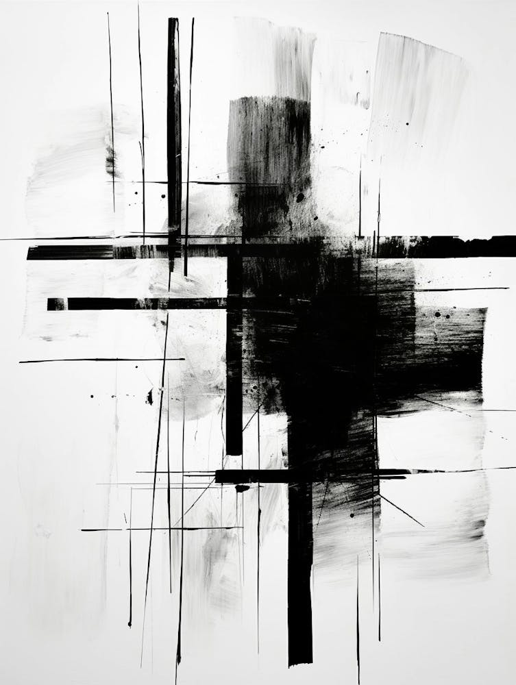 Contrast Abstract Black And White 5