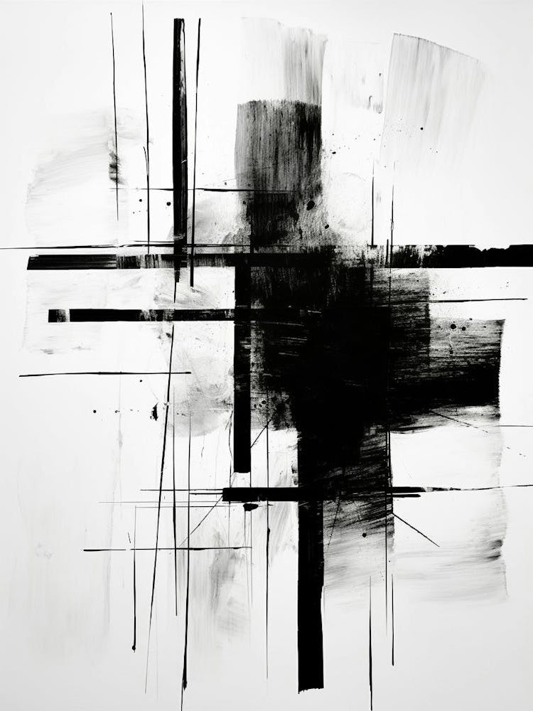 Contrast Abstract Black And White 5