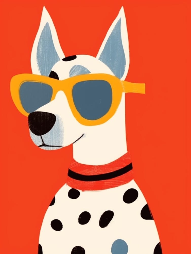 Little Dog Wearing Sunglasses