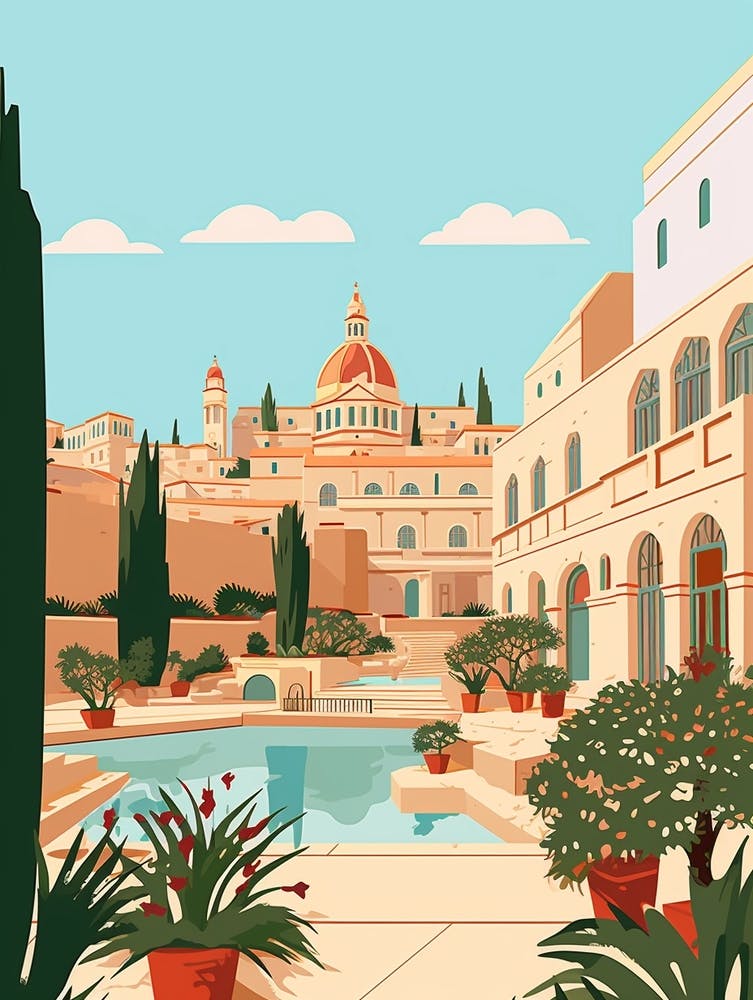Malta 2 Reiseillustration