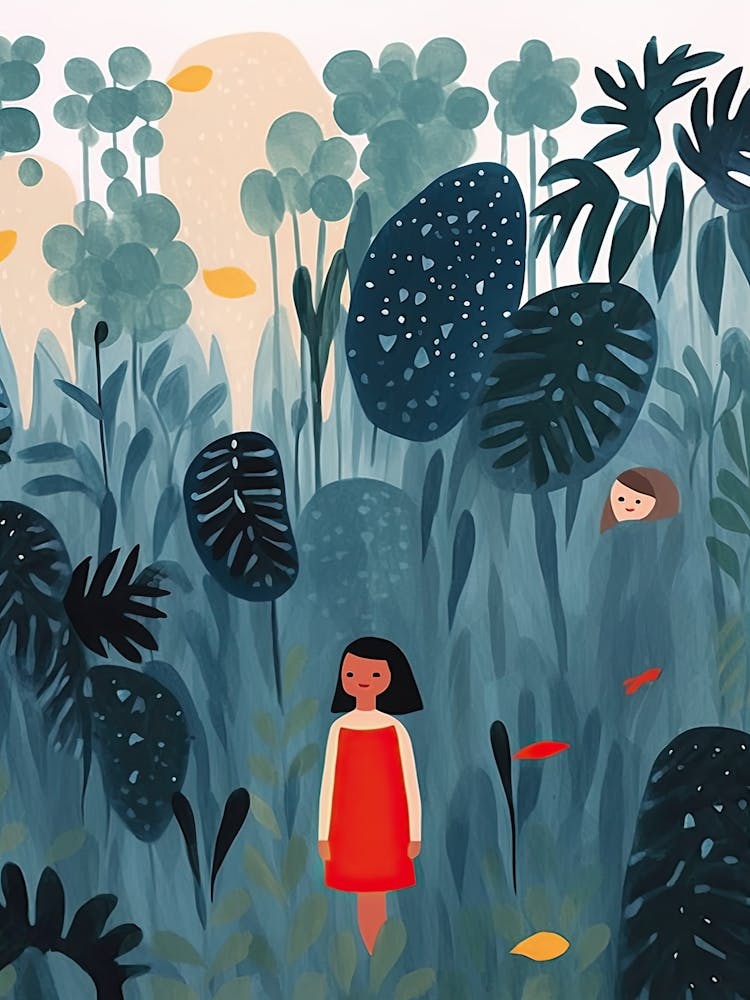 In The Jungle, Tiny People And Illustration 2