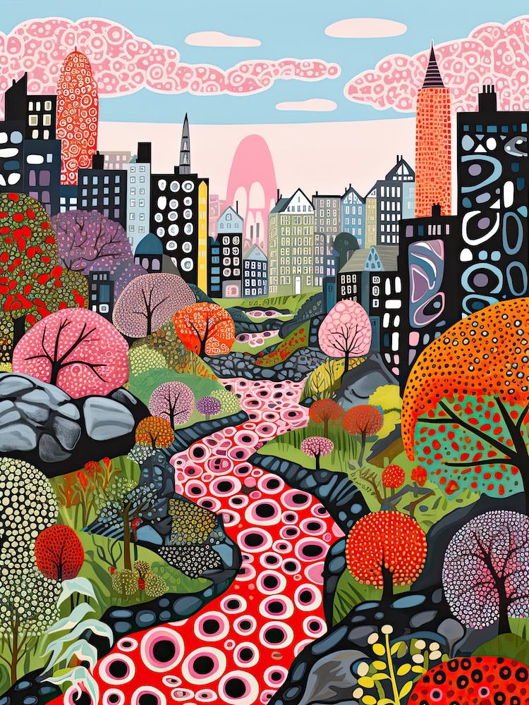 Edinburgh, Illustration In The Style Of Pop Art 1