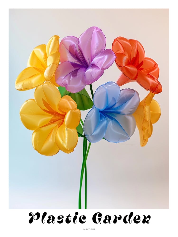 Dreamy Inflatable Flowers Poster Impatiens 3