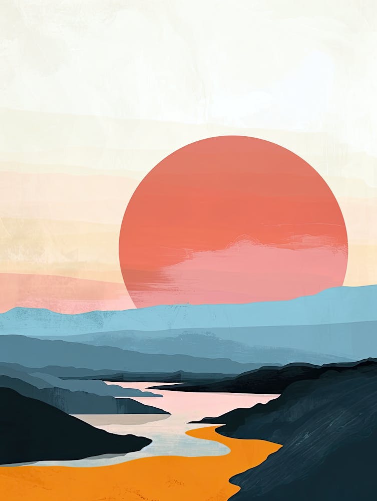 Sunset In The Desert, Minimalism 2