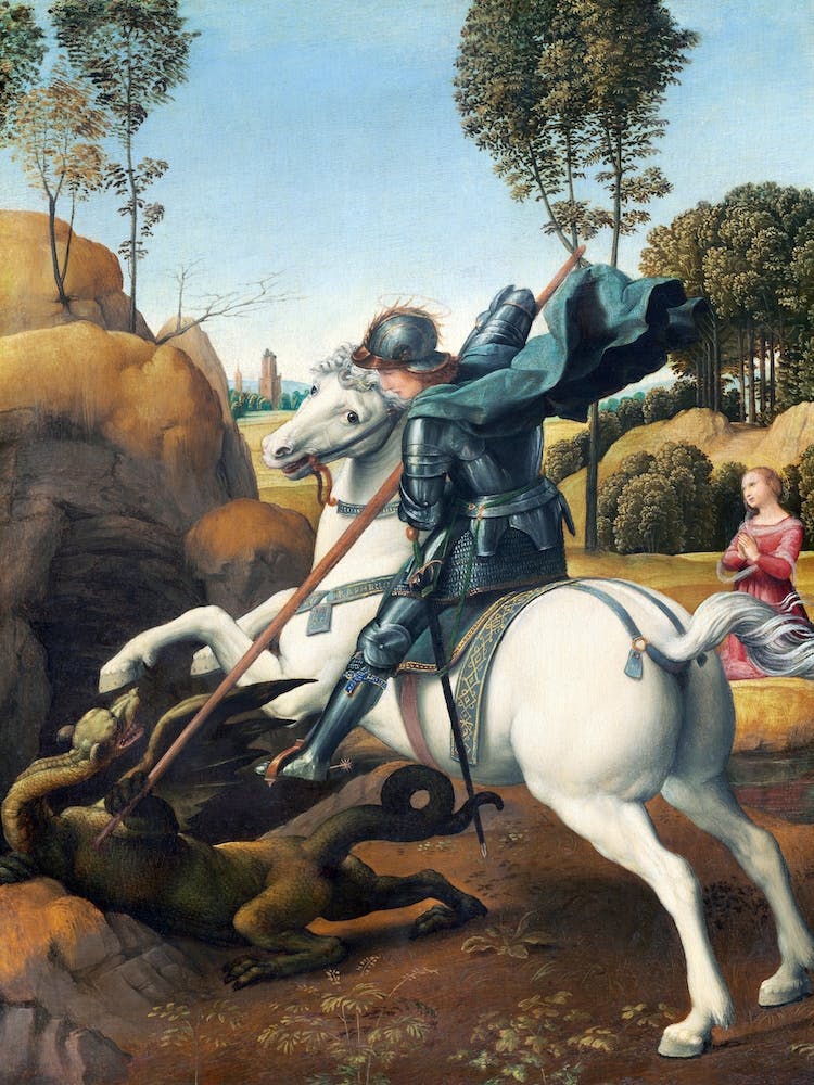 Saint George And The Dragon, Raphael