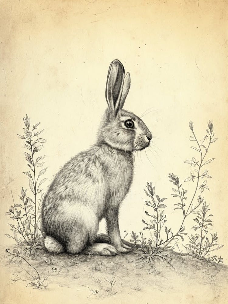 Belgian Hare Drawing 4