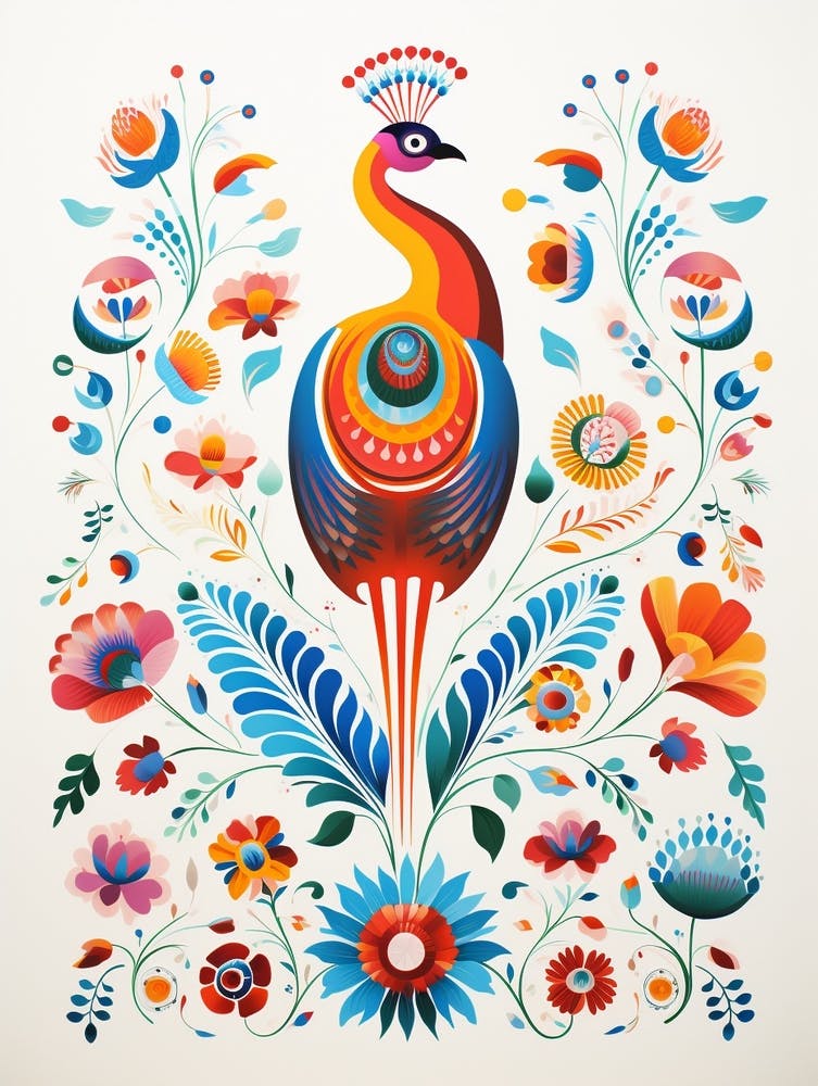 Scandinavian Bird Illustration Pheasant 5