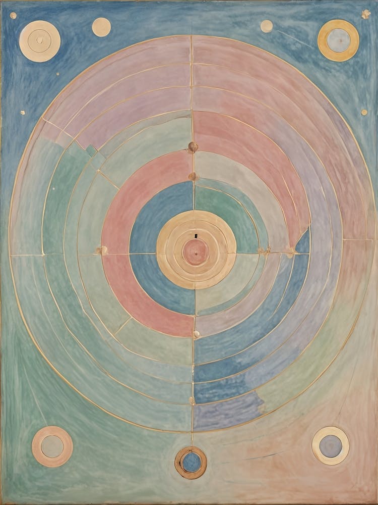 Abstract Pastel Colour Wheel no1