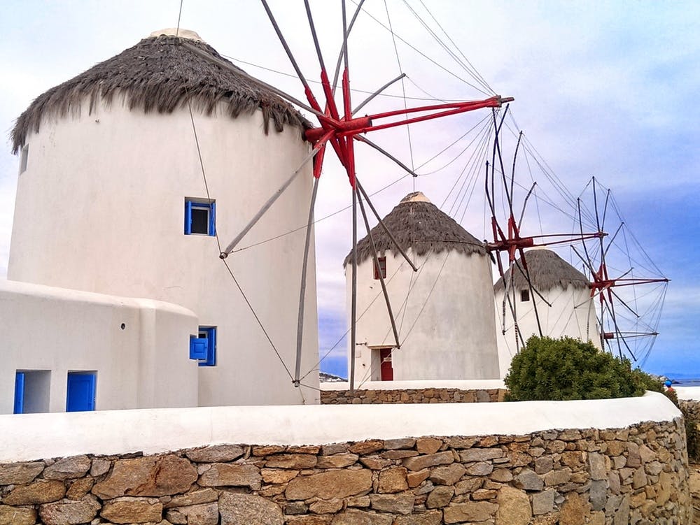 Windmills In Mykonos (Greece Series)