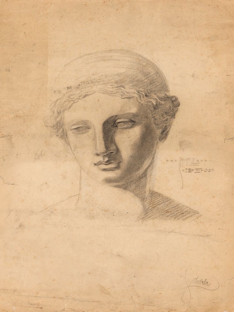 Antique Bust (1906), Egon Schiele