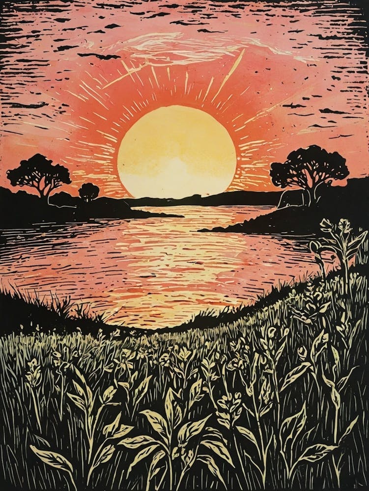 Sunset At The Lake 1