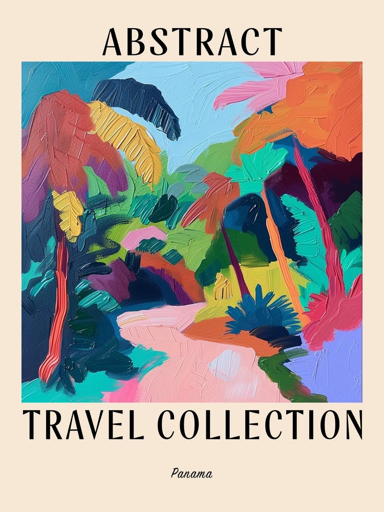 Abstract Travel Collection Poster Panama 2