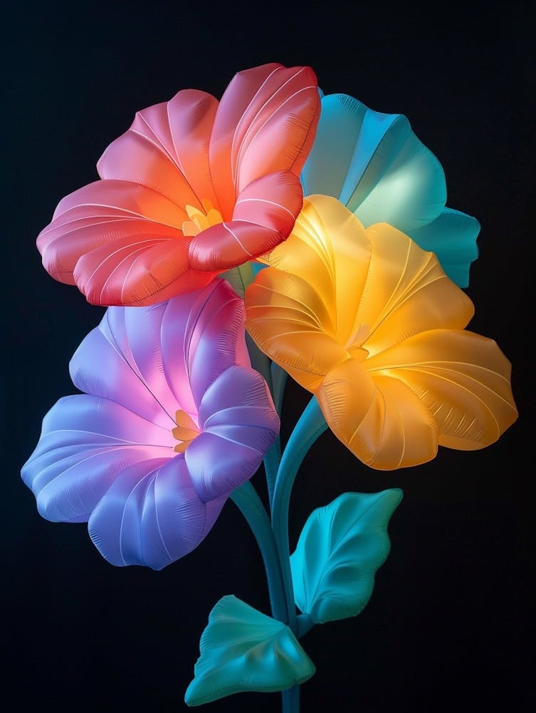 Bright Inflatable Flowers Nasturtium 1