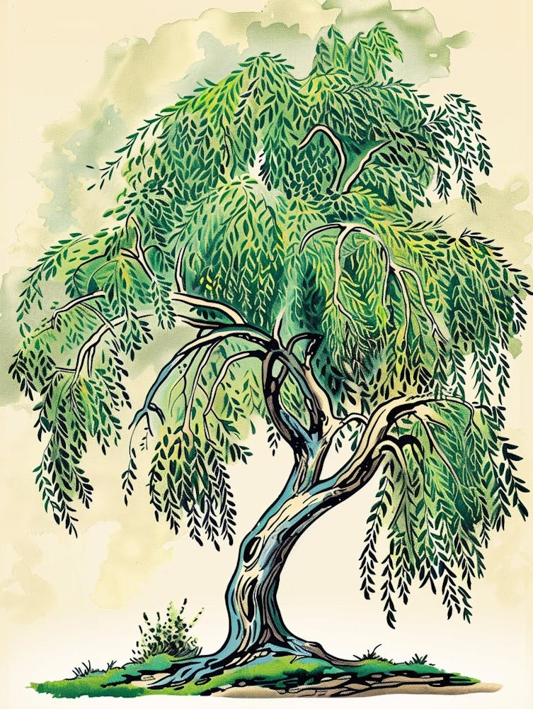 Willow Tree Storybook Illustration 2