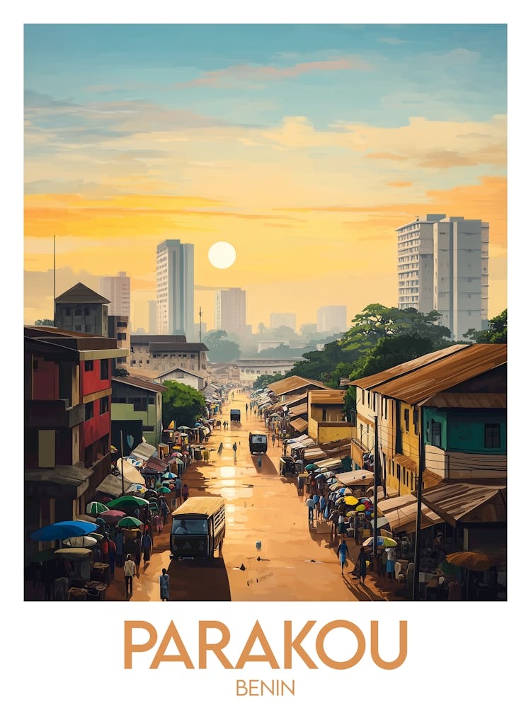 Affiche de voyage Parakou