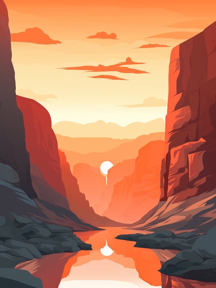 Canyon Abstract Minimalist 5