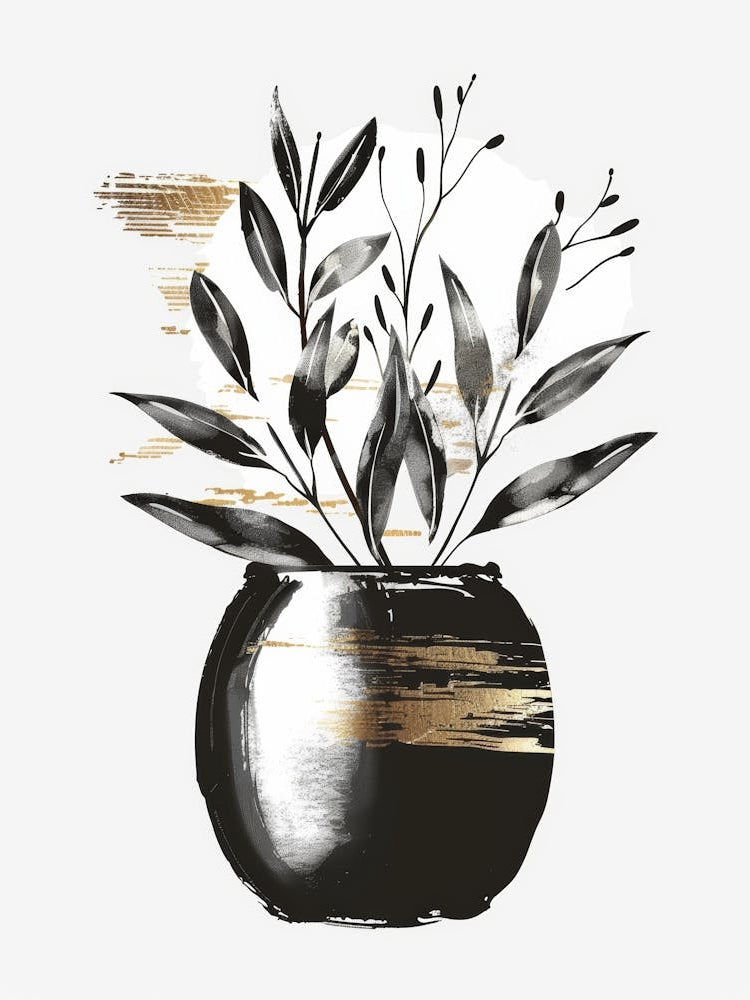 Black And Gold Painting 2