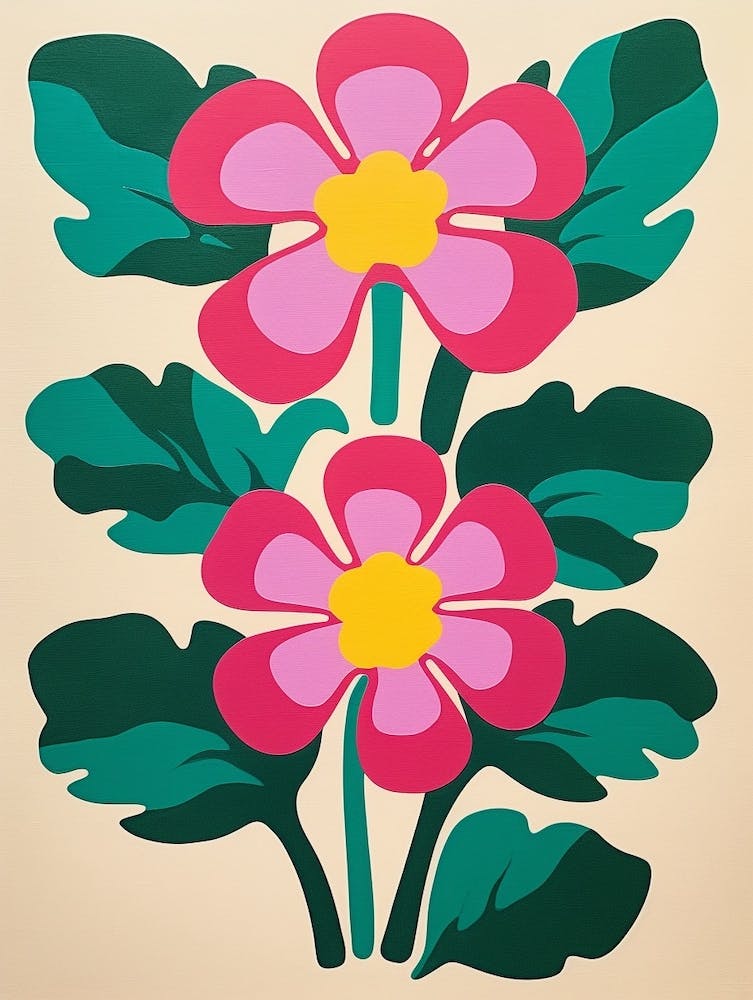 Cut Out Style Flower Art Veronica Flower 6