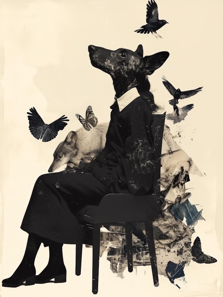 Woman And A Dog