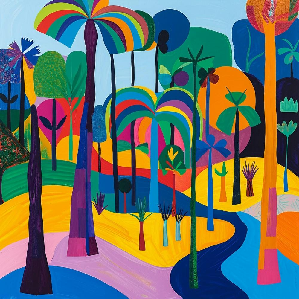 Abstract Park Collection Ibirapuera Park Sao Paulo 1