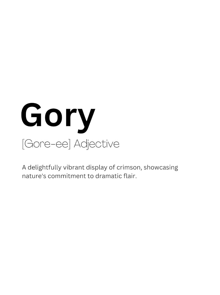 Gory Definition Meaning 1