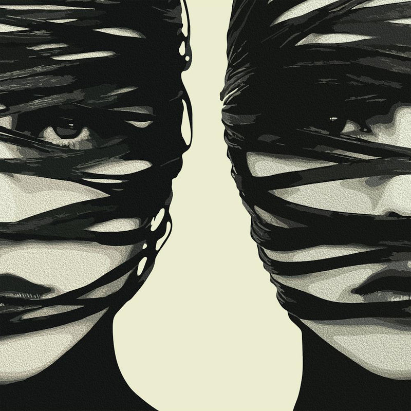 Masked Mystery Dual Wrapped Faces Art