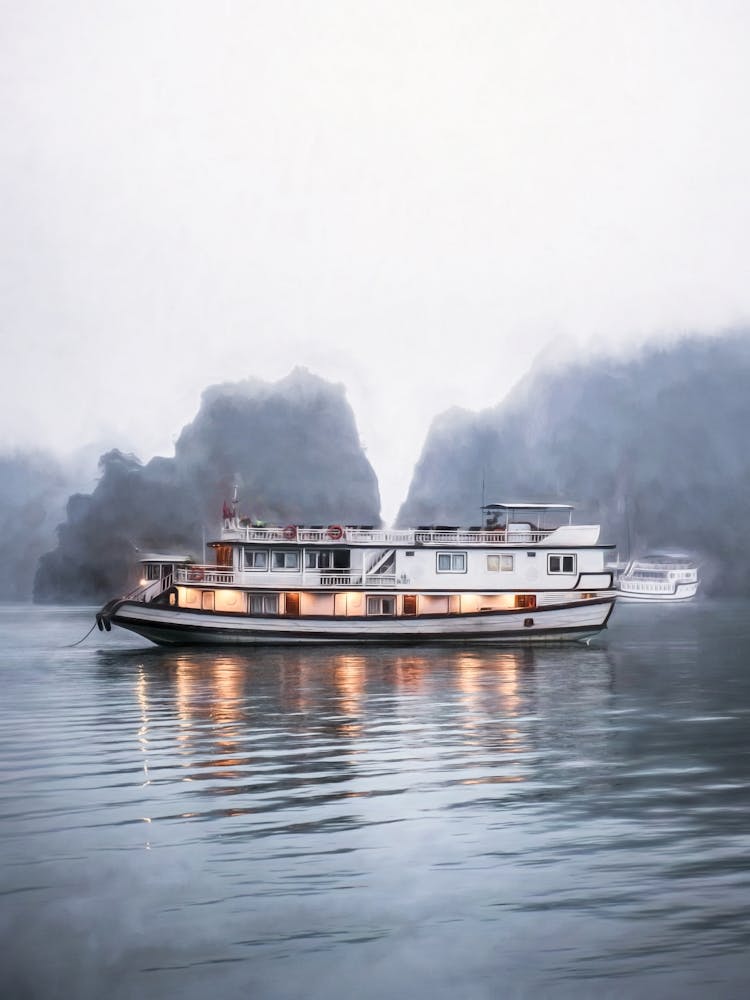 Dawn At Halong Bay Vietnam