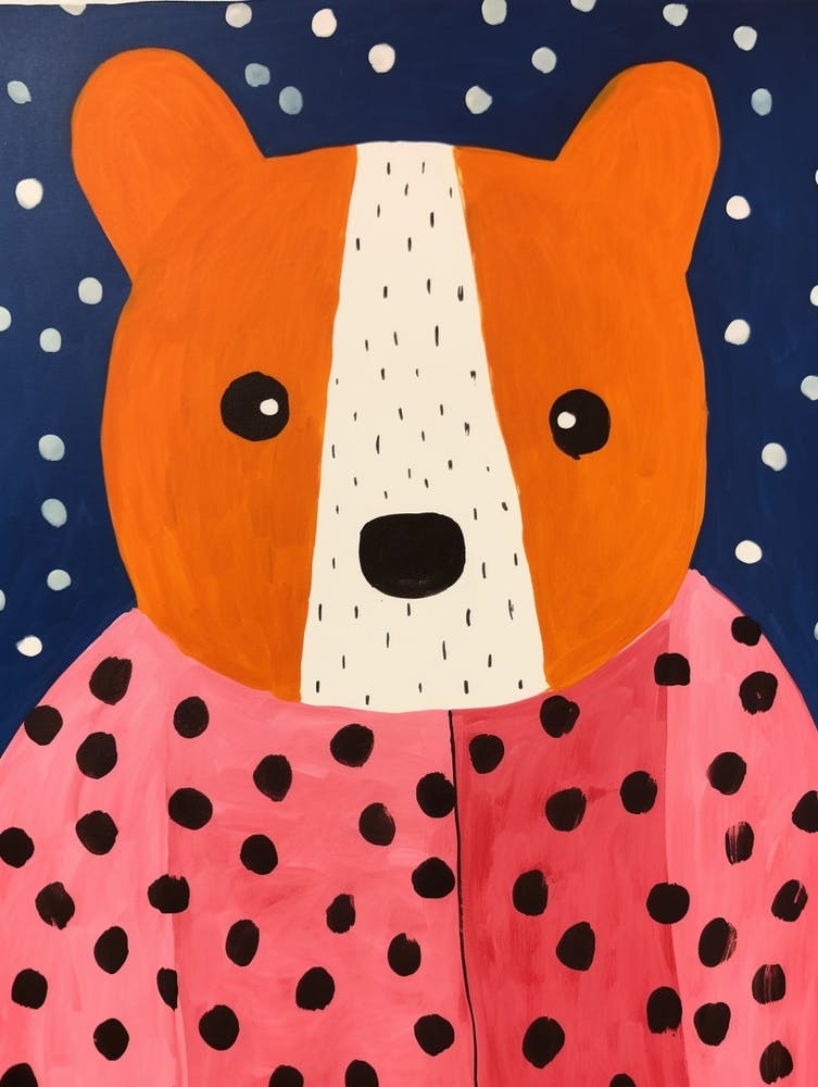 Pink Polka Dot Red Panda 2