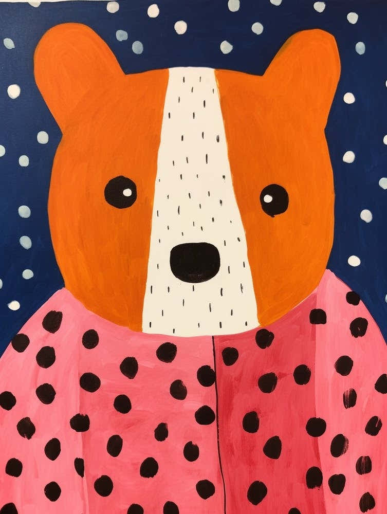 Pink Polka Dot Red Panda 2