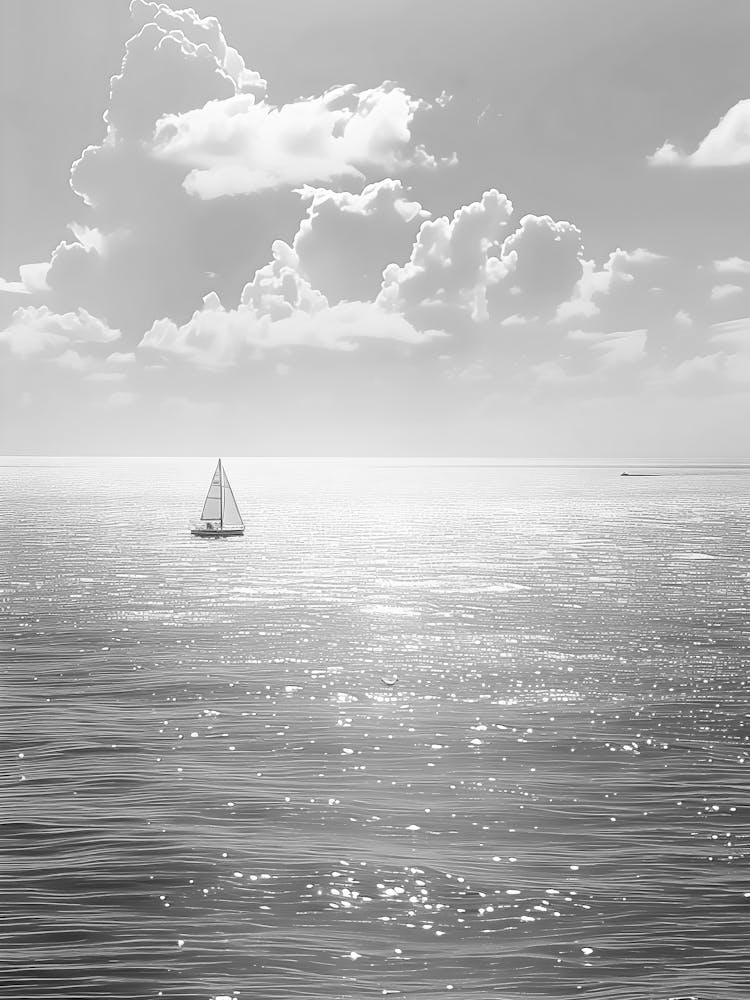 Sailboat In The Sea 1