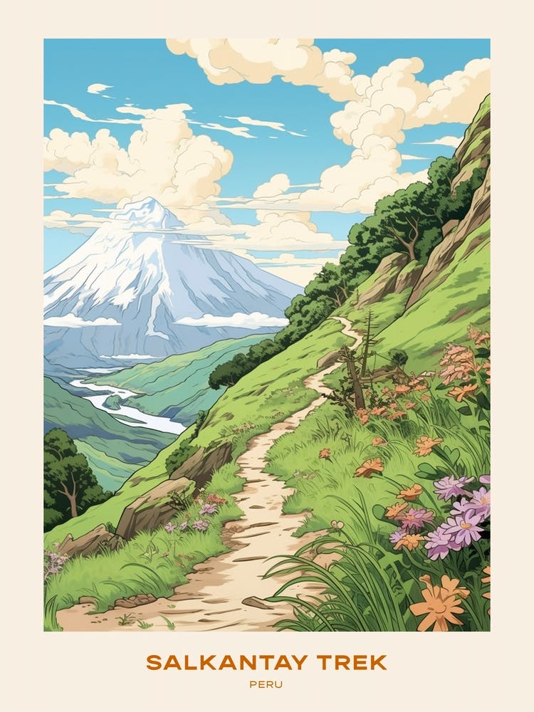 Salkantay Trek Peru 2 Hike Poster