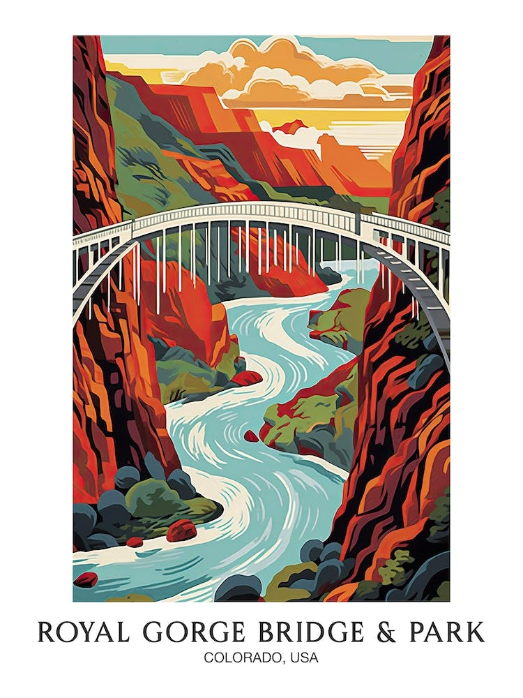 Royal Gorge Bridge & Park, Colorado, Usa Colourful 2