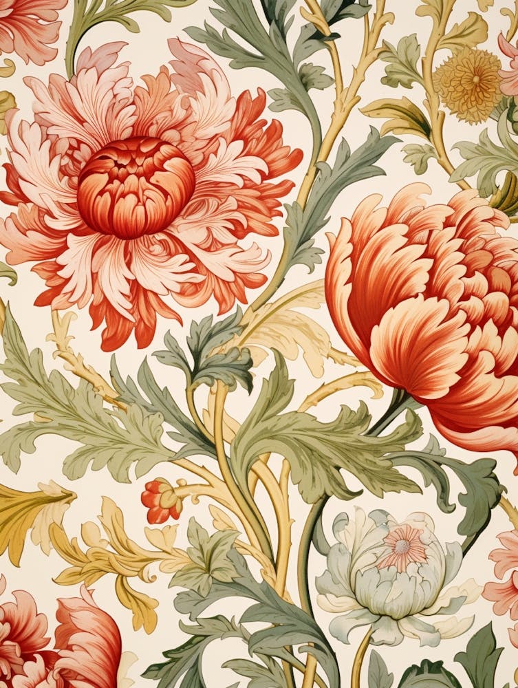 Florale Tapete 87