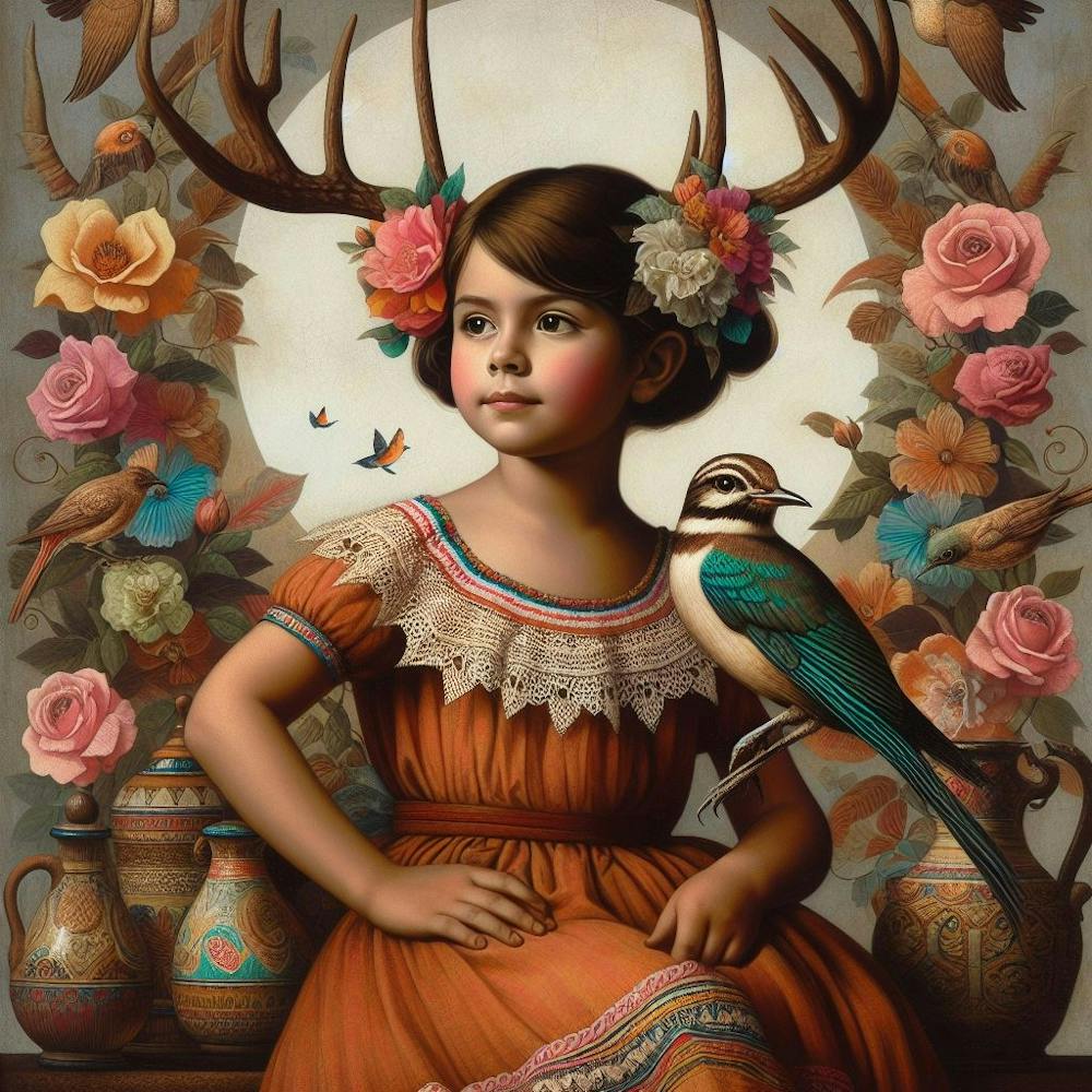 Girl With Antlers