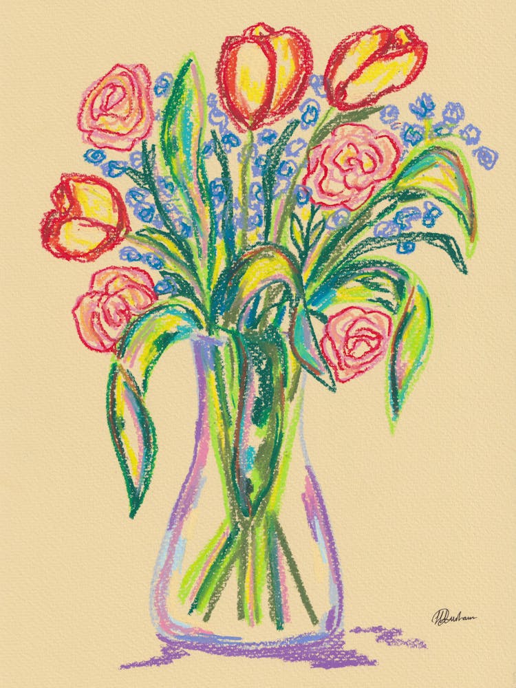 Flowers in Pastels (One)