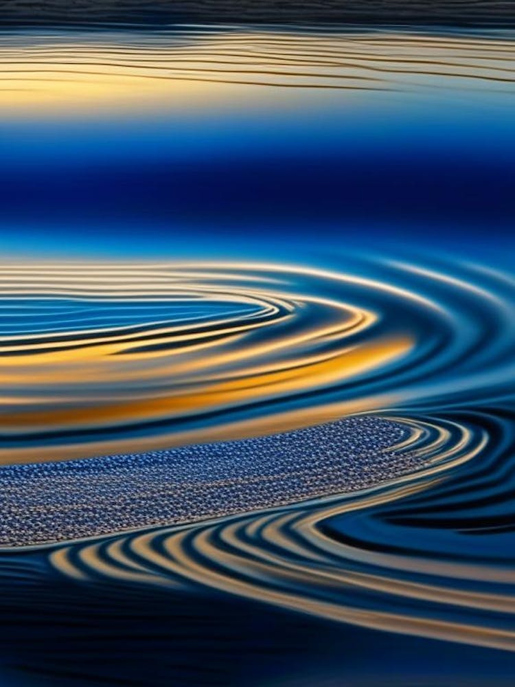 Wasserkräuselungen See-Wasserlandschaft Kreide 1