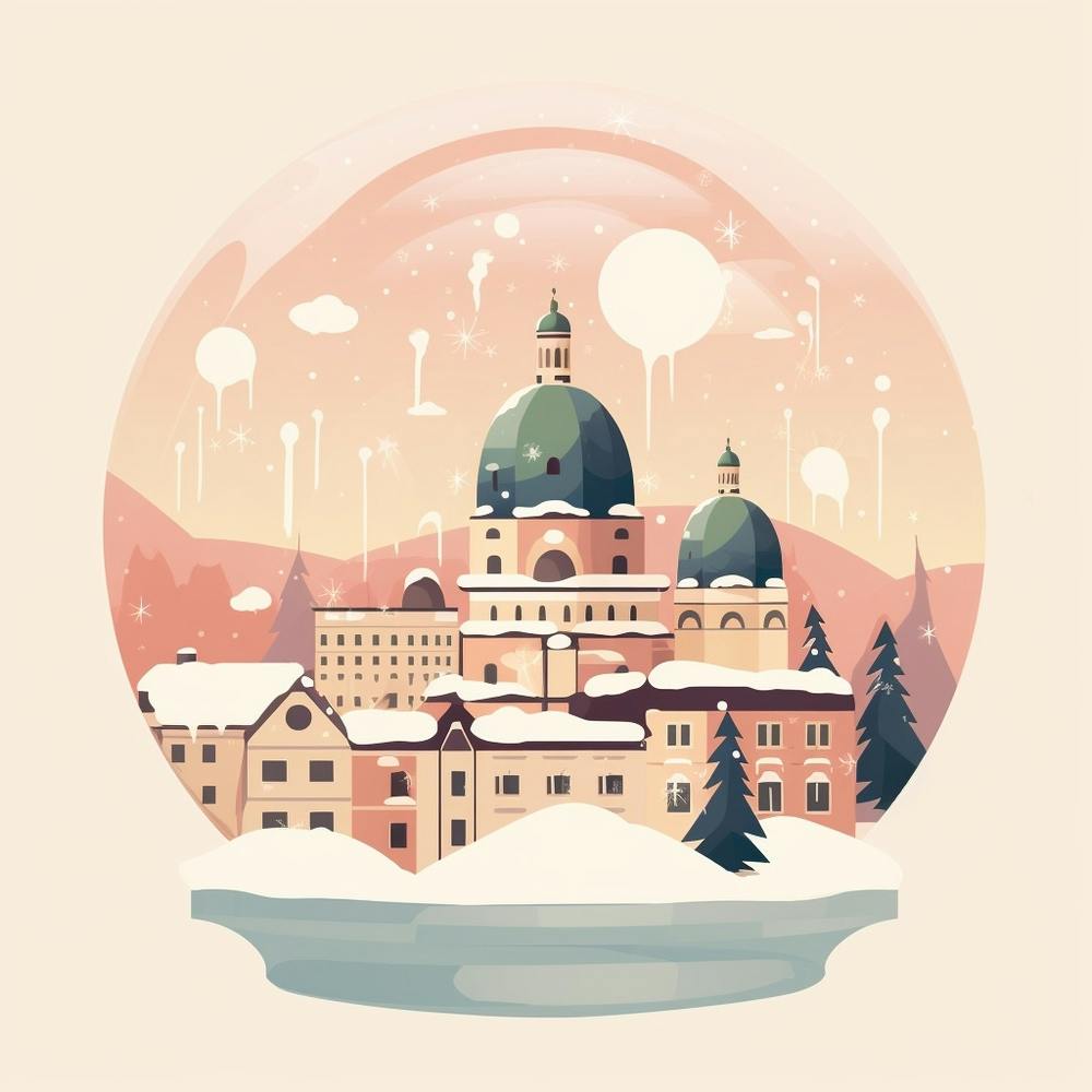 Salzburg Austria 2 Snowglobe