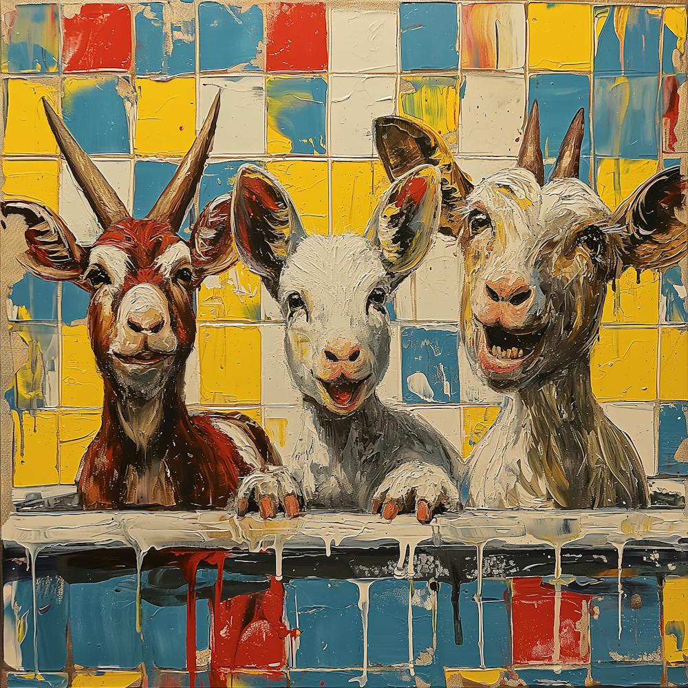 Goats In The Bath
