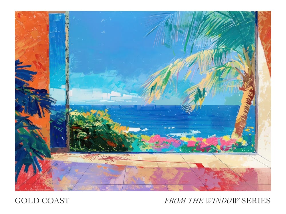 Gold Coast From The Window Series Poster Painting 3