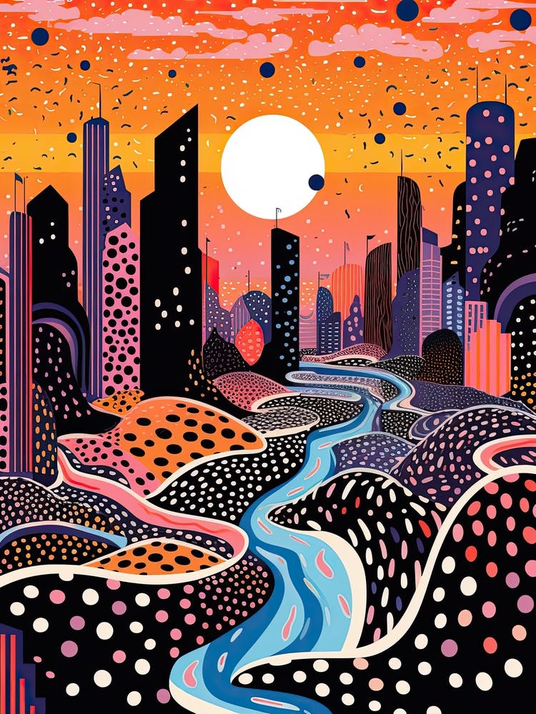 Dubai, Illustration In The Style Of Pop Art 1