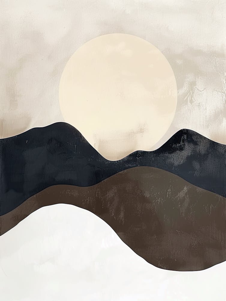 Sandstone Silhouettes Minimalist Style