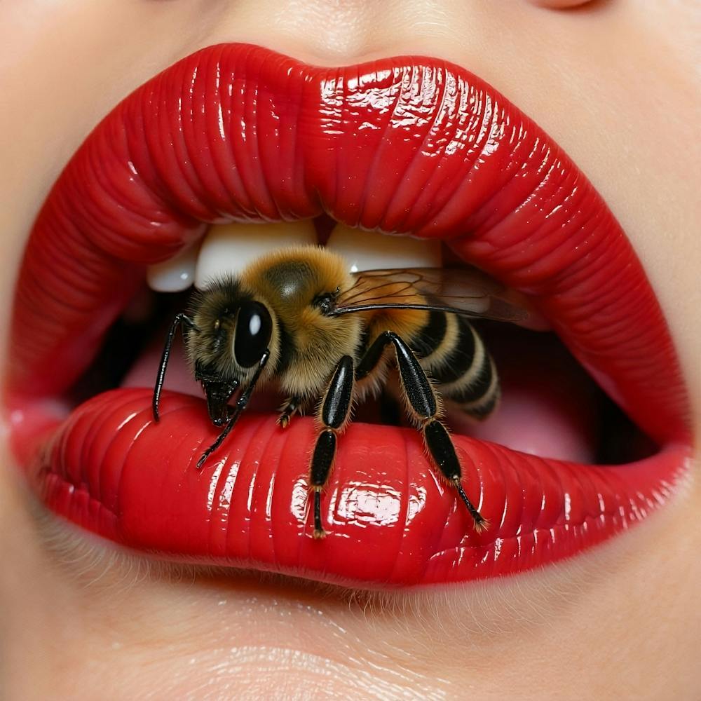 Bee On Lips