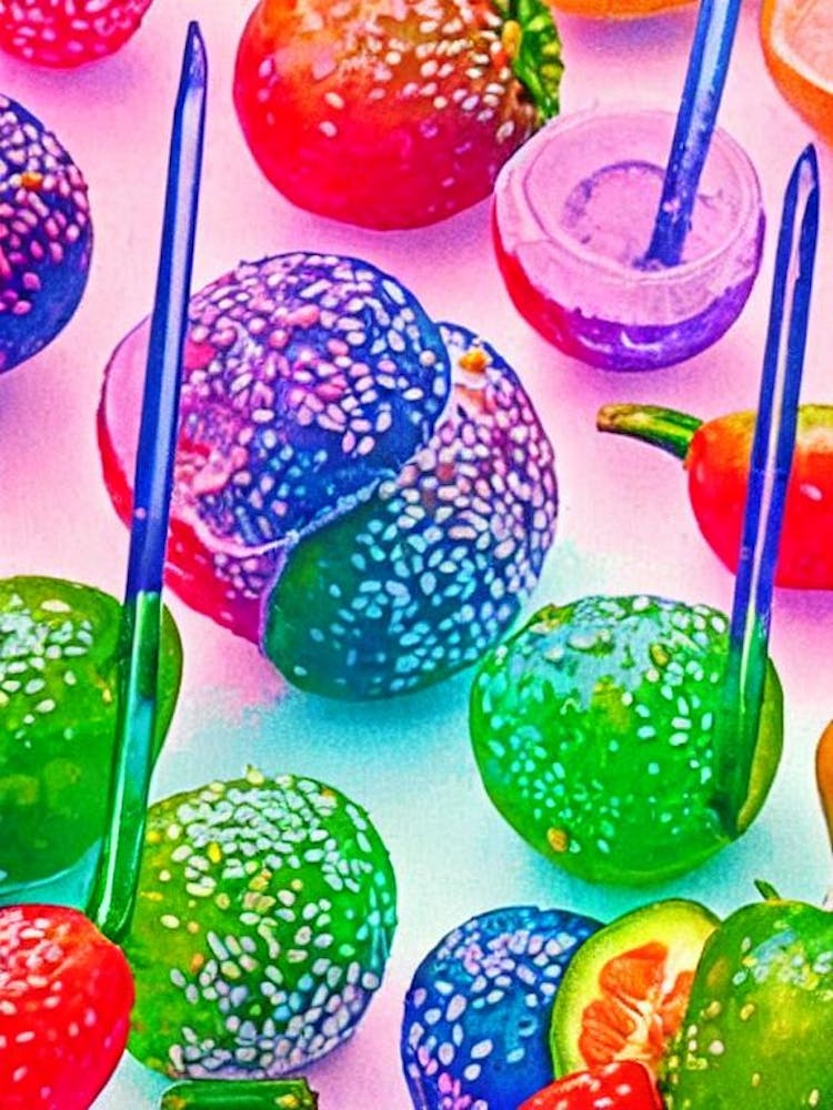 Pepino 1 Dulce Risograph Retro Poster Fruit