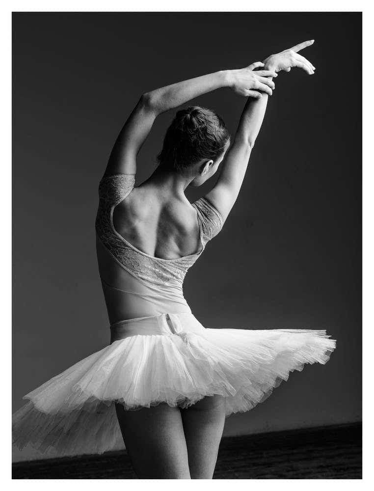 Ballerina In Black And White